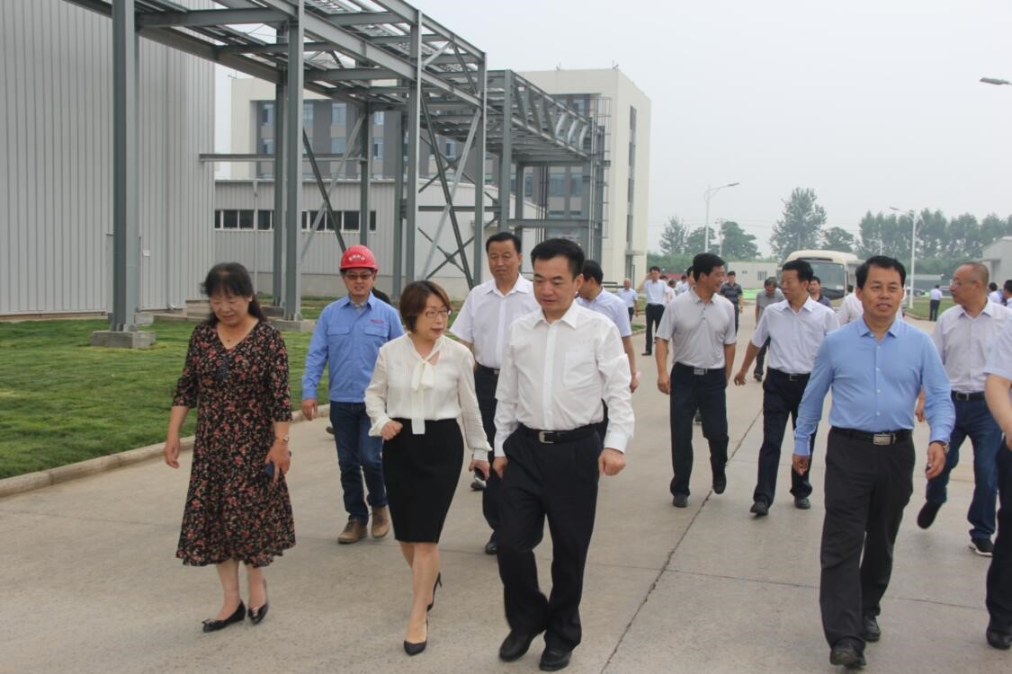渭南市長(zhǎng)李毅視察蒲城藍(lán)曉科技新材料有限公司