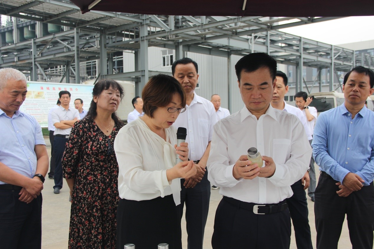 渭南市長(zhǎng)李毅視察蒲城藍(lán)曉科技新材料有限公司